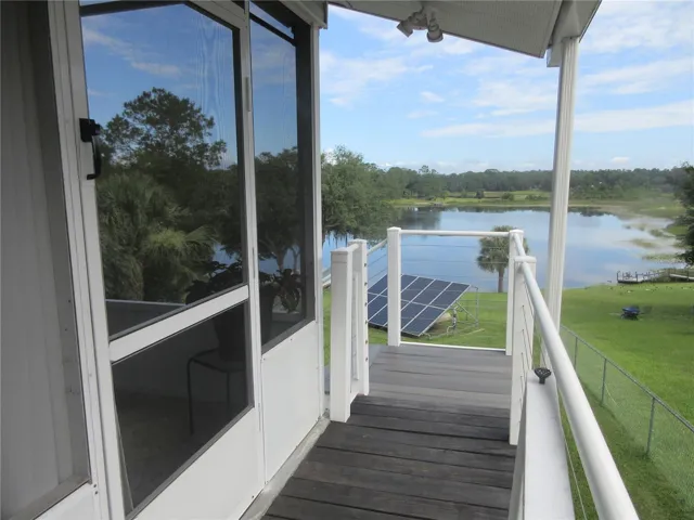 upper story veranda entrance