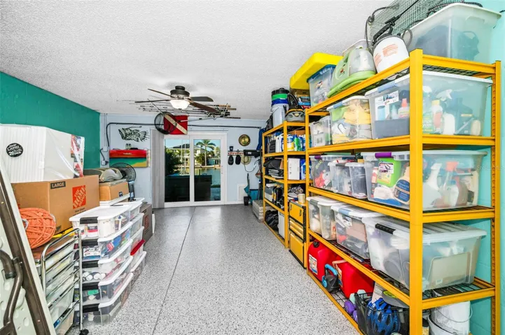 Built in Storage racks and shelving in the Garage