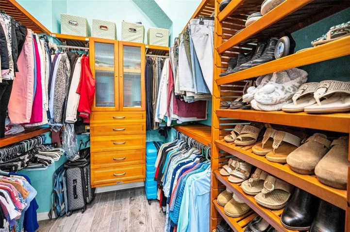 Large, fully equipped Primary bedroom closet