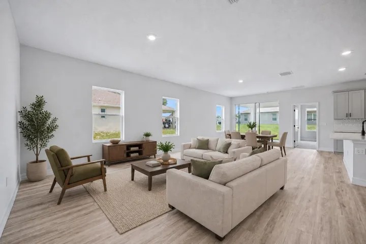 Virtually Staged Living Room