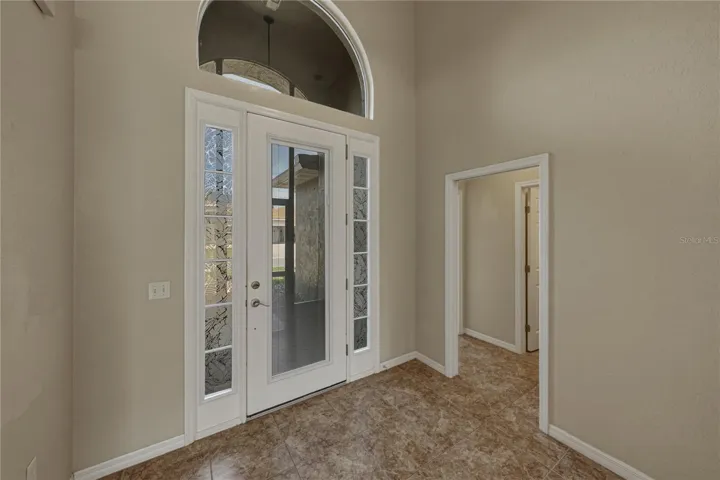 Interior front entry