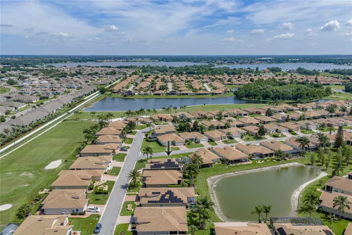 Neighborhood drone view