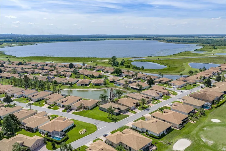 Neighborhood drone view