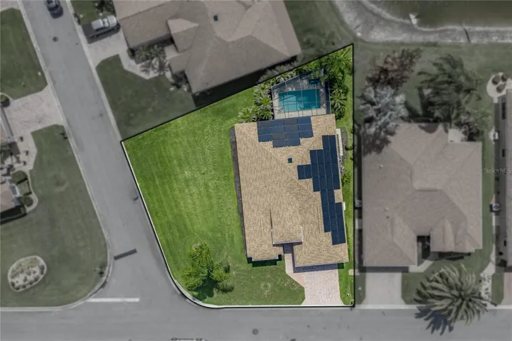 House drone view