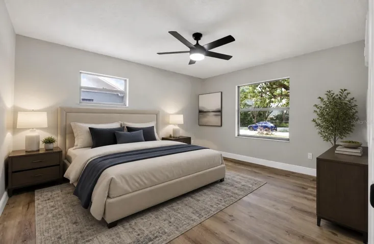Staged Primary Bedroom