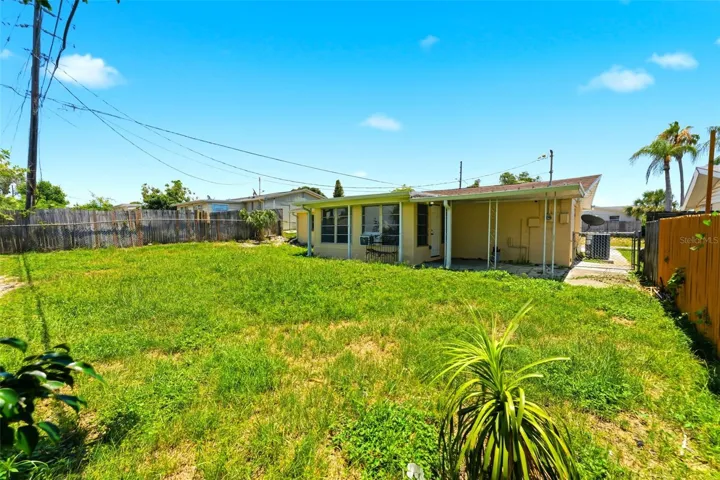 Fully Fenced backyard