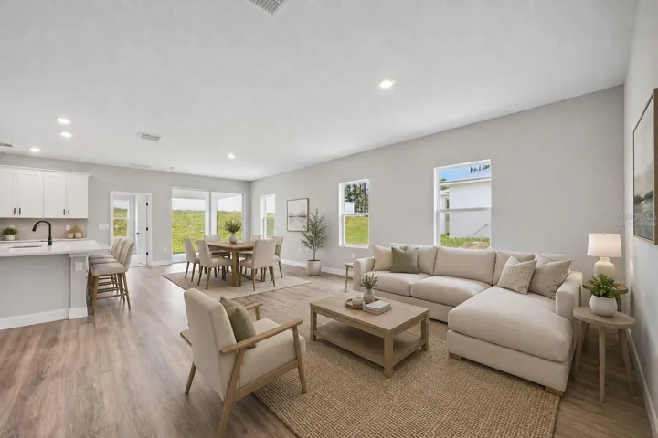 Virtually Staged Living Room