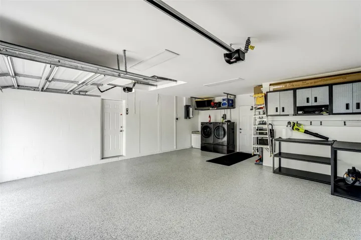 Newly epoxy garage flooring