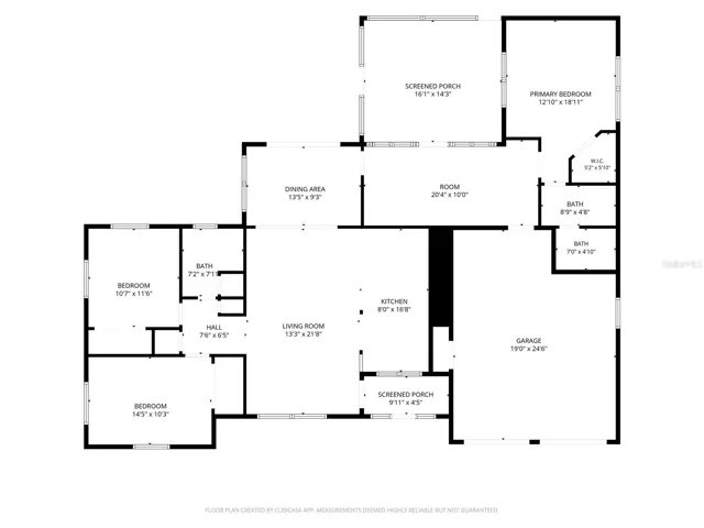 Floor plan with approximate dimensions