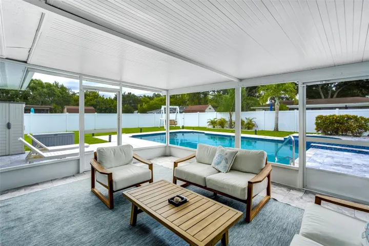 Screened lanai