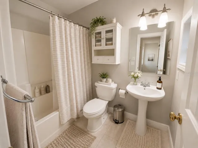 2nd Bathroom - Virtually Staged