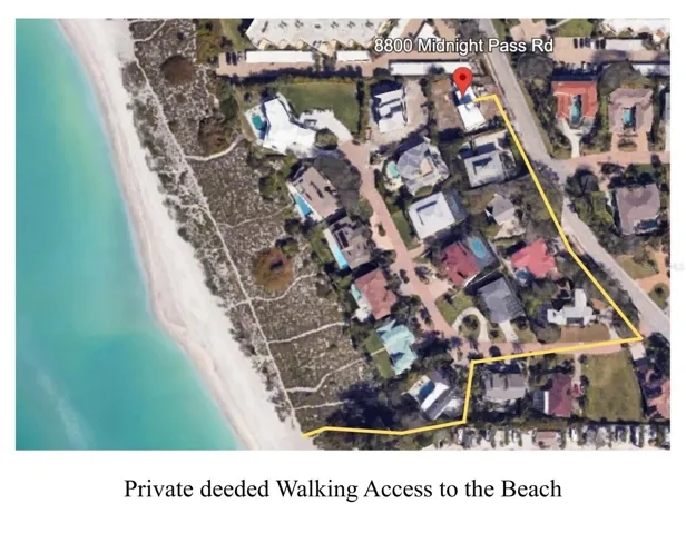 Private deeded Walking Access to the Beach - 4 min walk