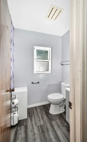 1/2 bathroom downstairs