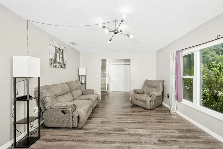 Front entrance view in living room
