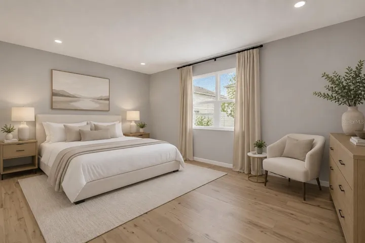 Primary Bedroom (Staged)