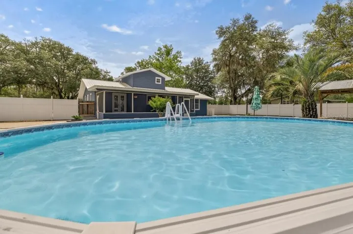 Above ground pool.