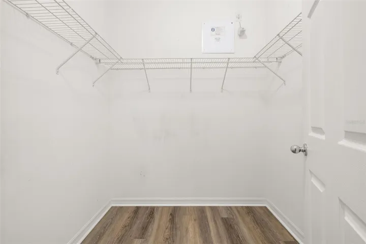 Spacious walk-in closet