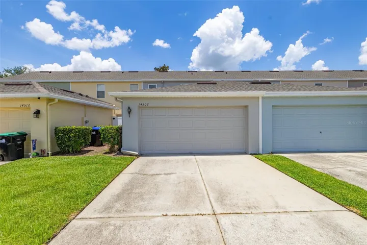 2 car garage and long driveway