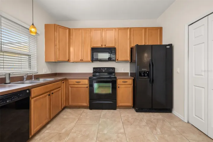 Sleek appliances, ample cabinetry, and great counter space