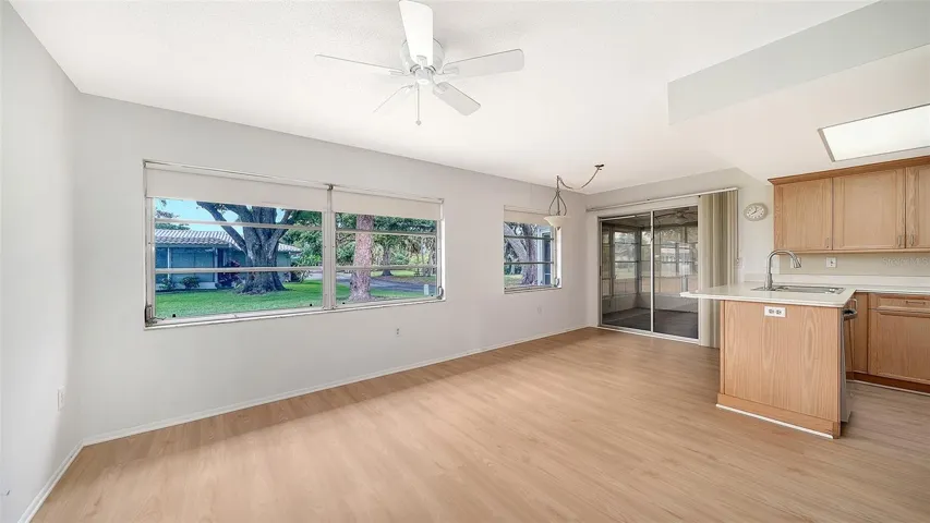 Bringing the outside in with large windows and sliders.