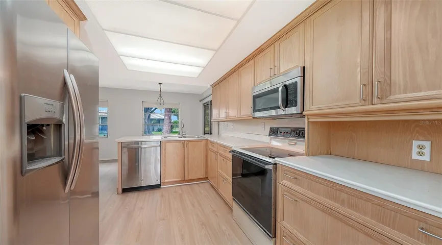 The kitchen is perfectly situated at the heart of the villa.