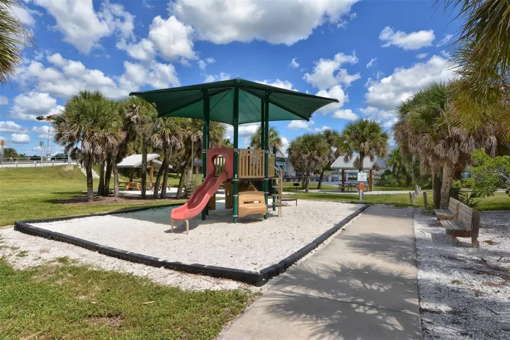 Children's play area at Nokomis Beach.