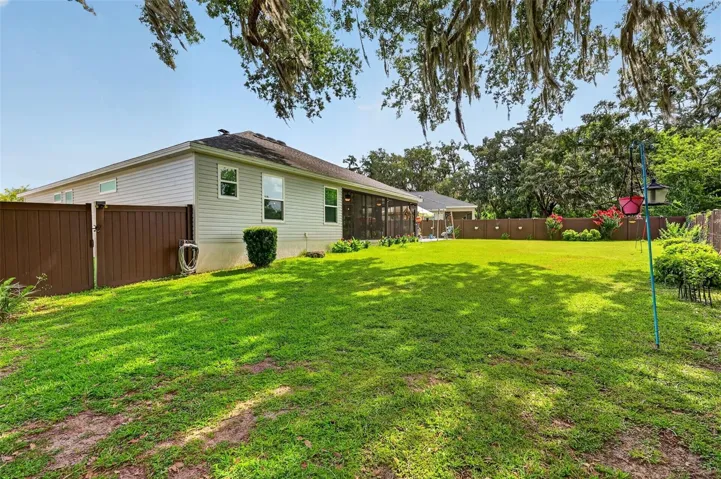 Rear Elevation with PRIVATE Fully-Fenced Large Rear Yard with ROOM FOR A POOL!
