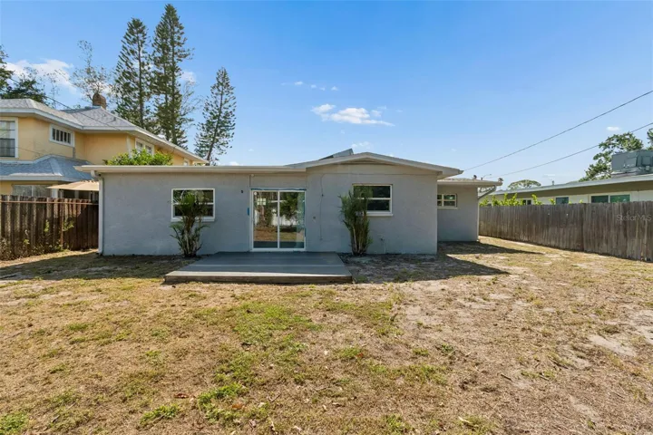 Back of the home