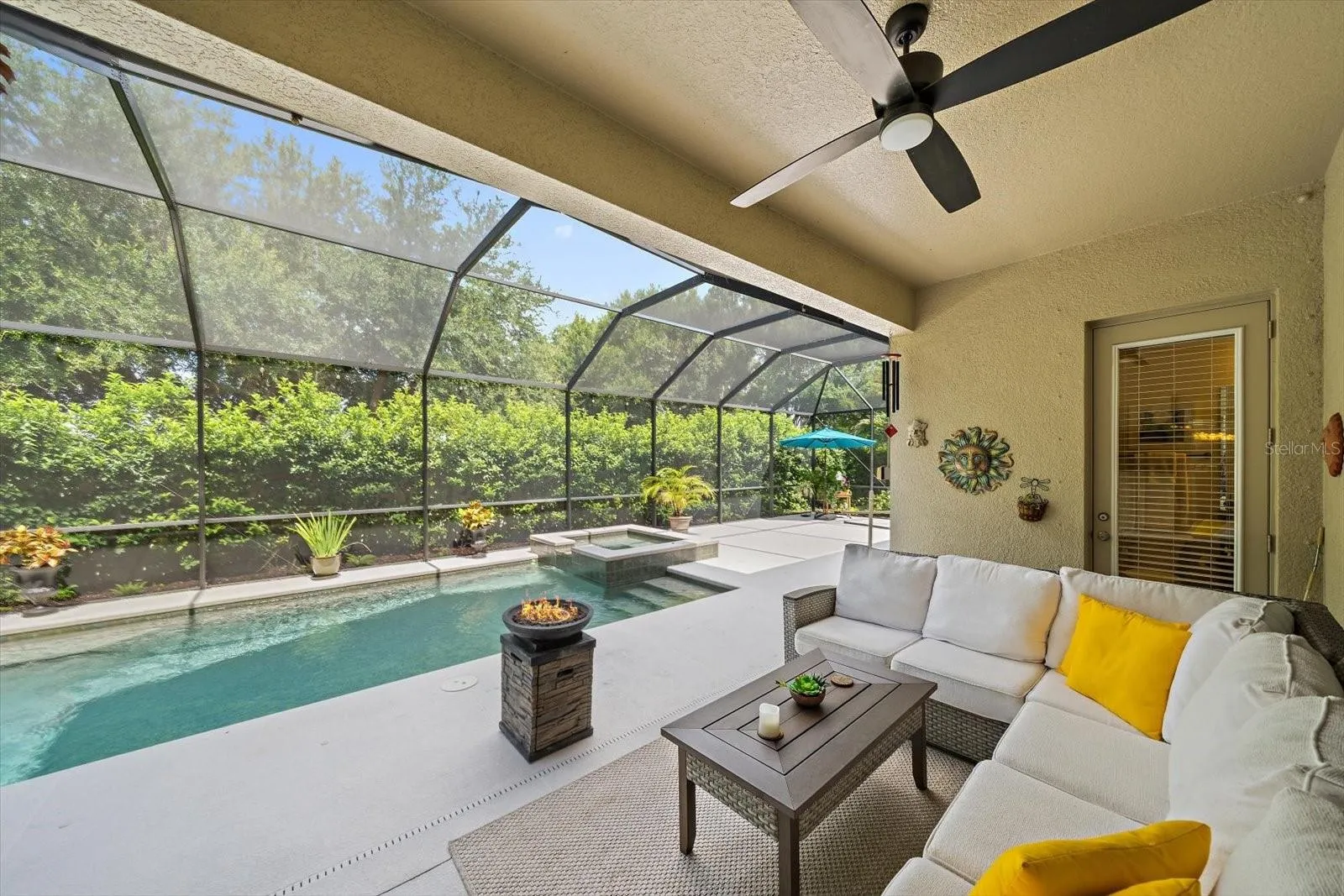 large covered patio