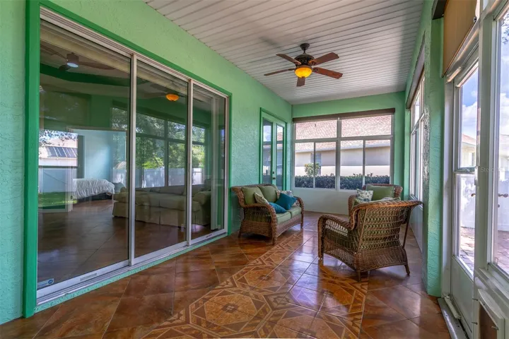 Glass enclosed Lanai