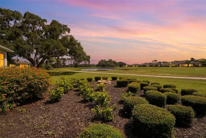 Backyard golf course views