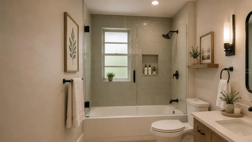 Guest Bathroom Virtually Staged