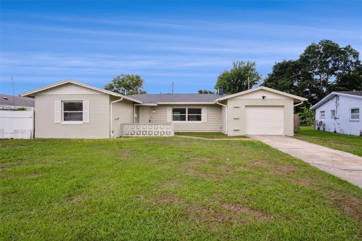 Front of Home and Large Front Yard