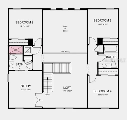 Additional Highlights Include: 8' interior doors, shower in place of tub at bath 2, and stainless steel undermount single bowl kitchen sink