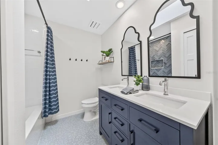 New 2nd bath with double vanity