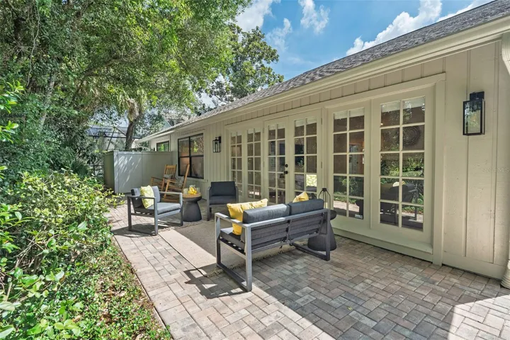 Extensive new brick paver patio