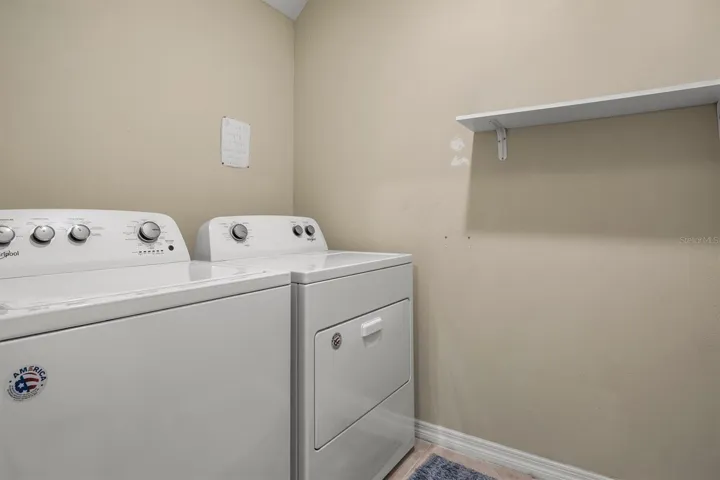 Upstairs laundry room