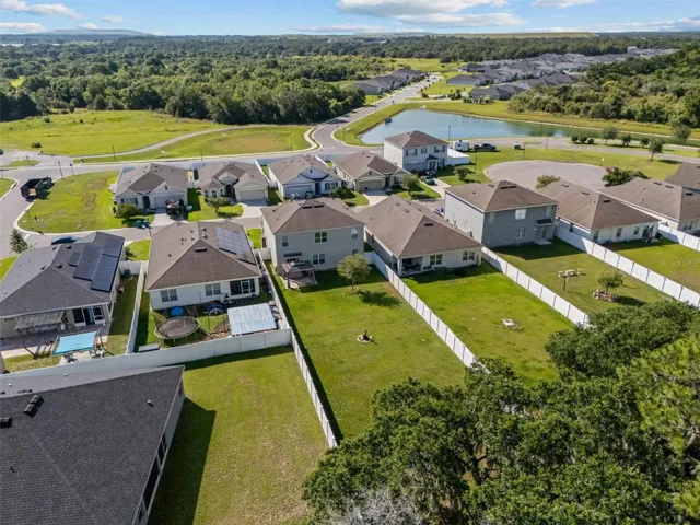 Overhead view of Bridgeport Lakes Subdivision