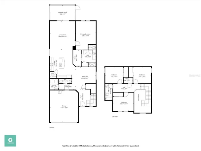 Floor plan of 1st &amp; 2nd floors