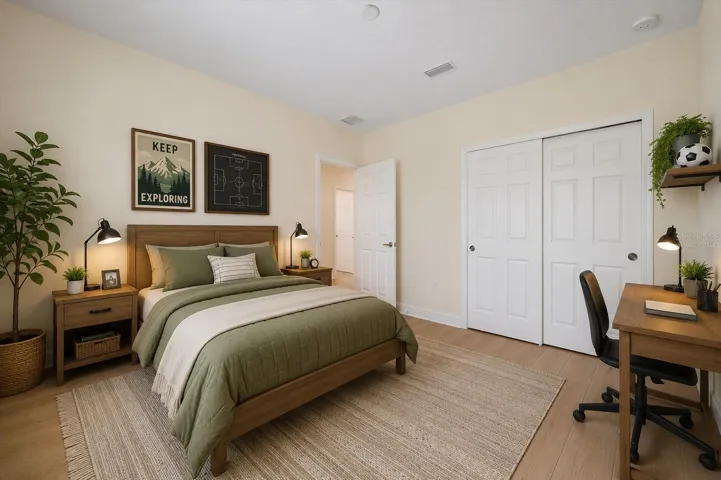 Virtually staged 2nd bedroom - 2nd floor