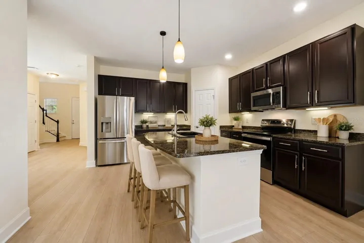 Virtually staged kitchen