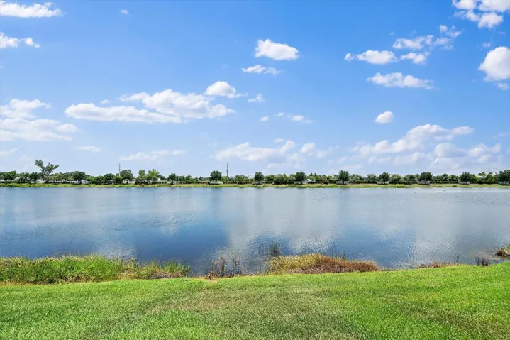 Lake view from the backyard