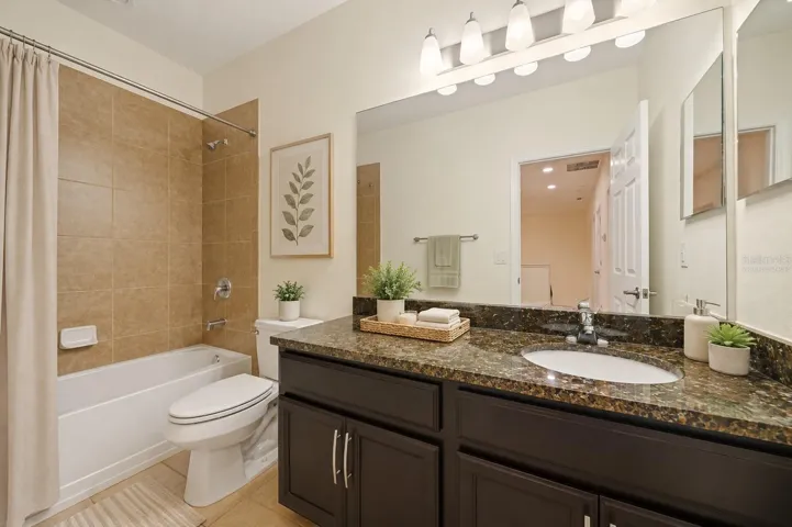 Virtually staged guest bathroom - 2nd floor