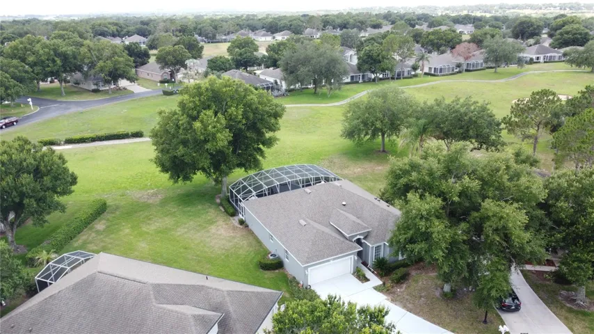 Aerial Golf Course View and back yard