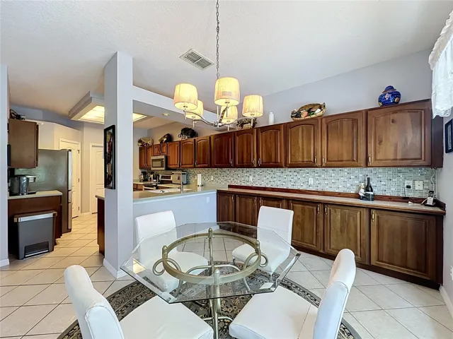 Breakfast Nook has extra cabinetry built in