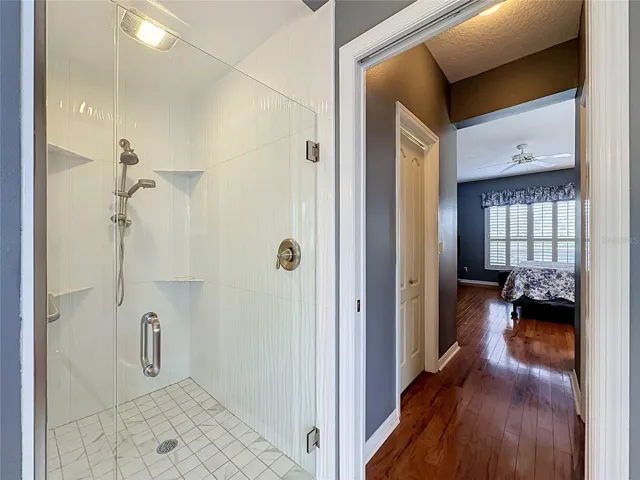 Primary Bathroom - remodeled with no step down