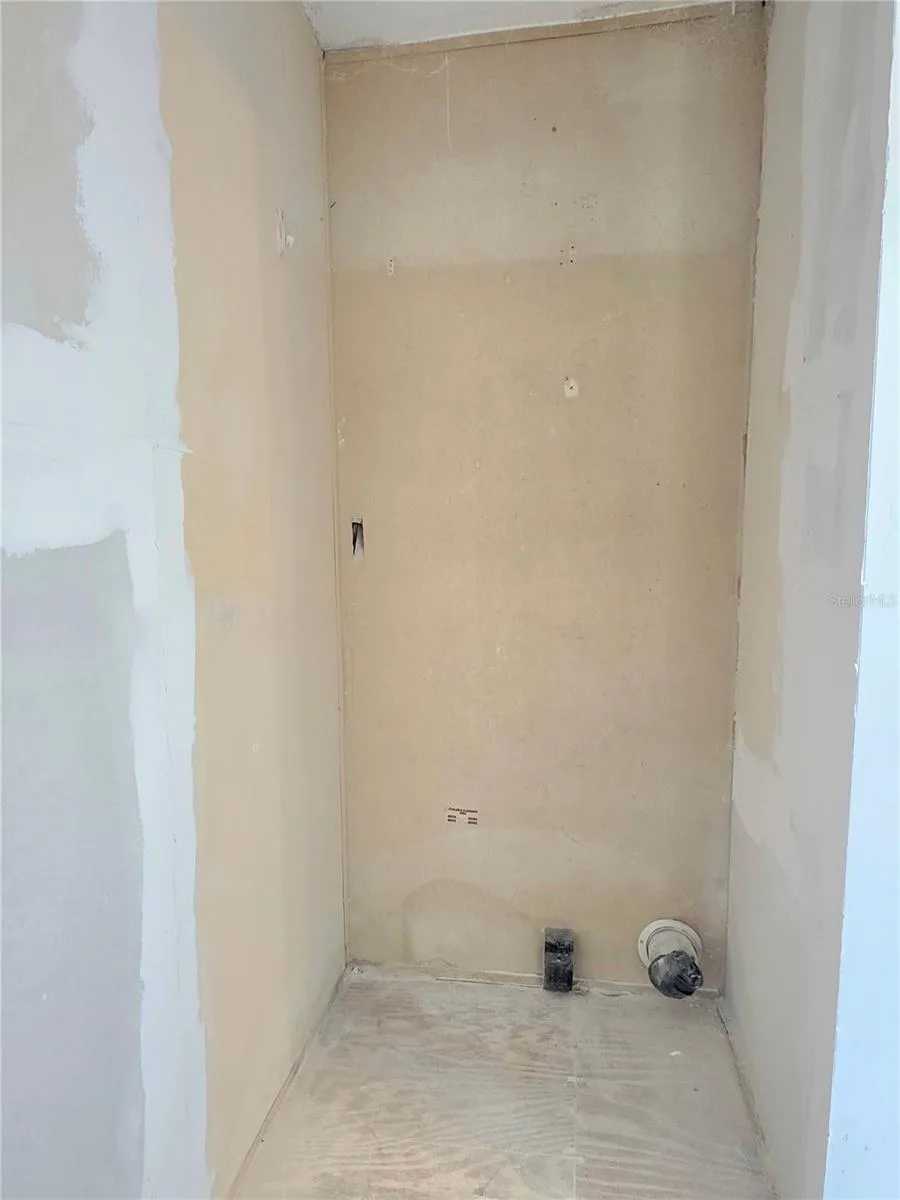 Electric dryer hookups are available in the first bedroom.