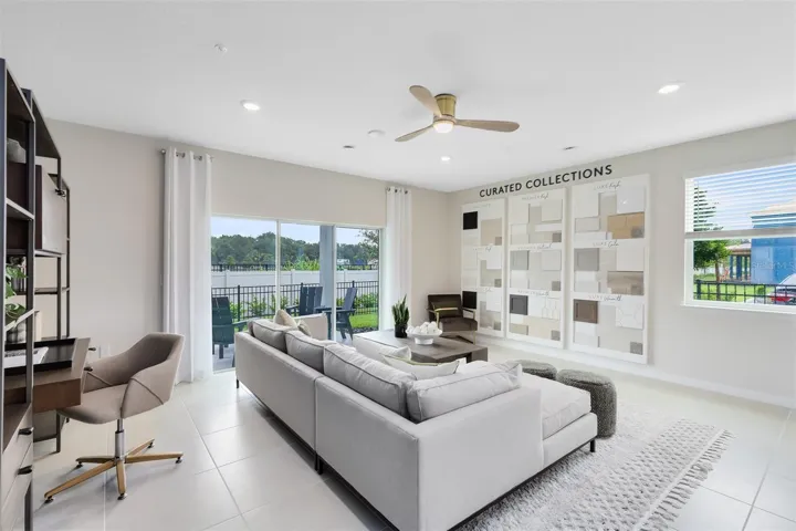 Model Home Design Only. Pictures and furnishings are for illustrative purposes only. Elevations, colors and options may vary. Furniture is for model home staging only.