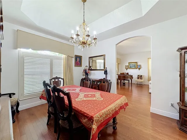 Dining Room has wood flooring