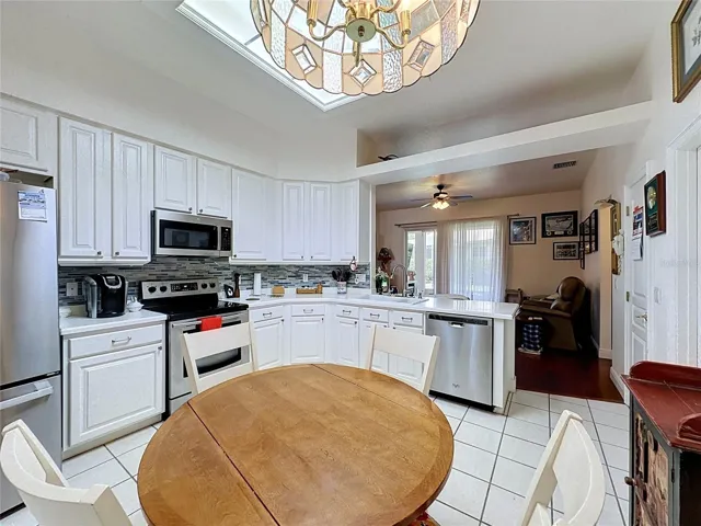 All stainless appliances remain